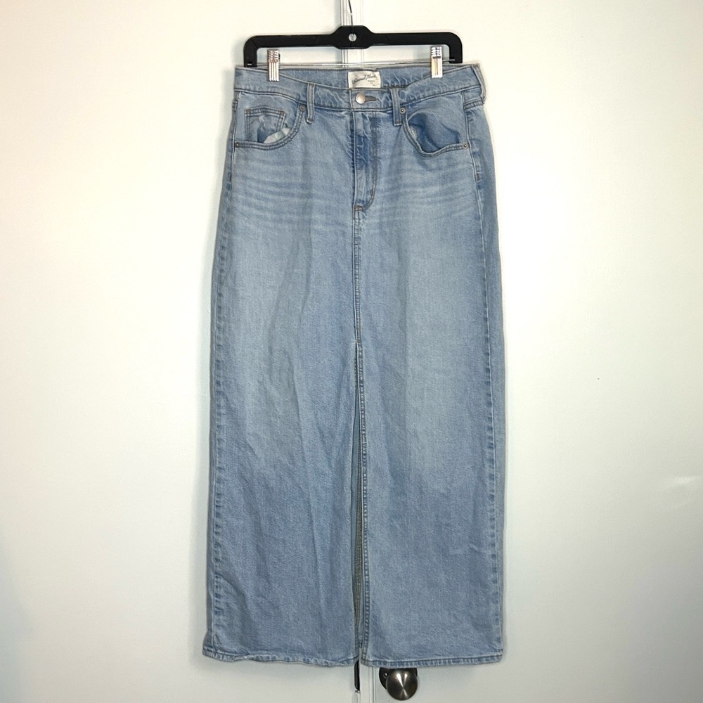 Universal Thread Denim Maxi Skirt - Light Wash